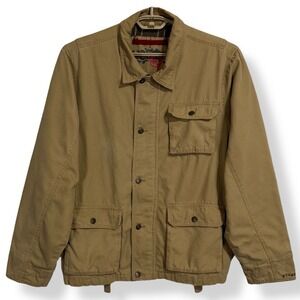 Y2K Plugg Jeans Co Flannel Lined Utility‎ Jacket Size XL Barn Chore Coat Skater